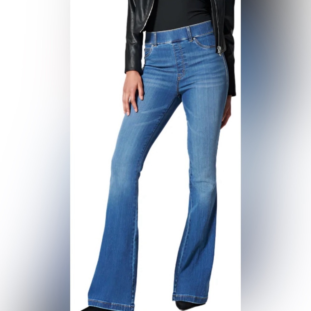 Spanx Flare Jeans Vintage Indigo Blue Size Medium